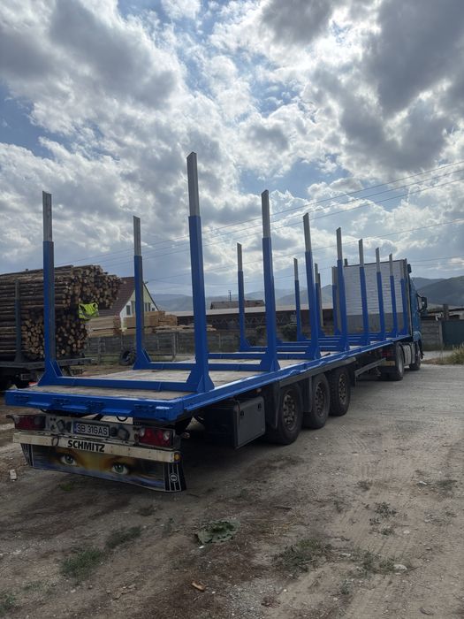 Semiremorca schmitz racoanta transport lemn impecabila buna de lucru 2011