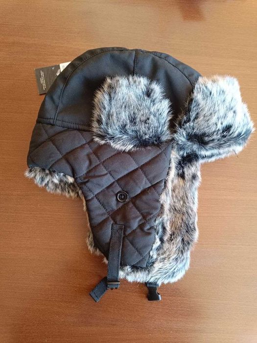 Шапка зимна мъжка ушанка топла Трап Firetrap