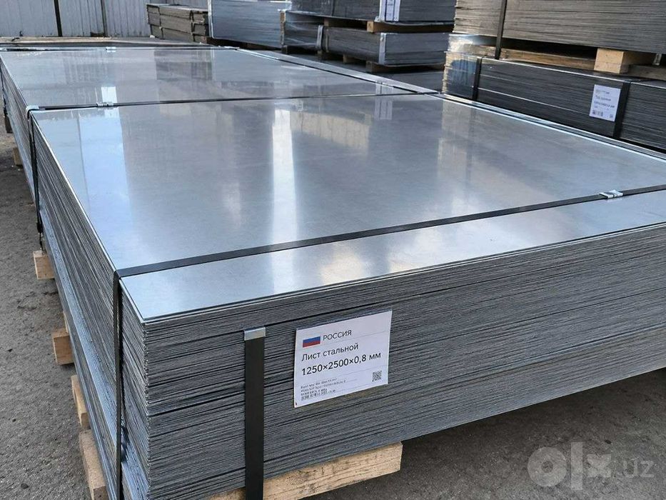 Rossiya list 1250×2500×0.8 mm sotiladi!