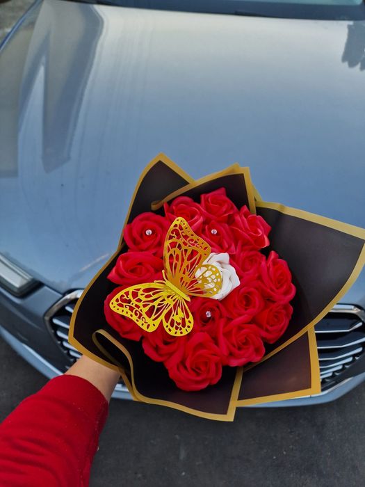 Buchet trandafiri de săpun