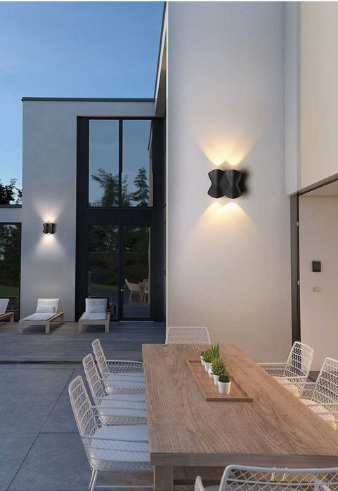 Луксозна ФАСАДНА LED ЛАМПА Външна IP 65 къща ограда двор осветление