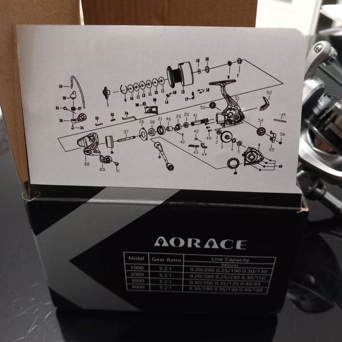 Спининг макара 4000 размер