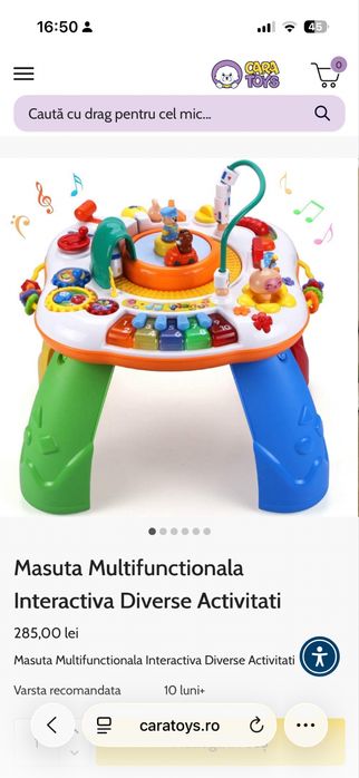 Masuta interactiva copii