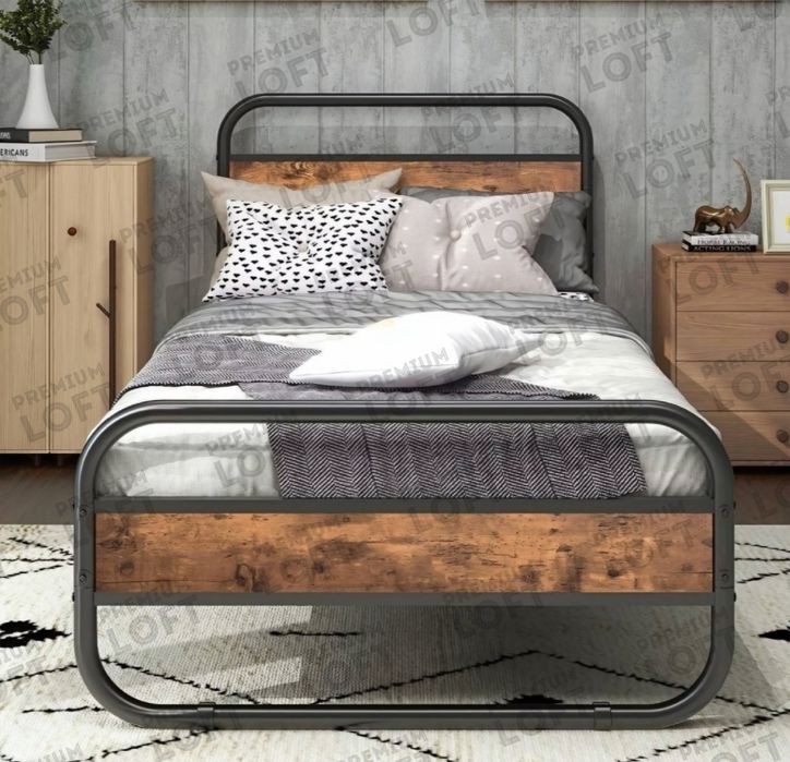 Кровать SEYLOR 90х200, Односпальная, лофт и хайтек,  kalavat,  kravat