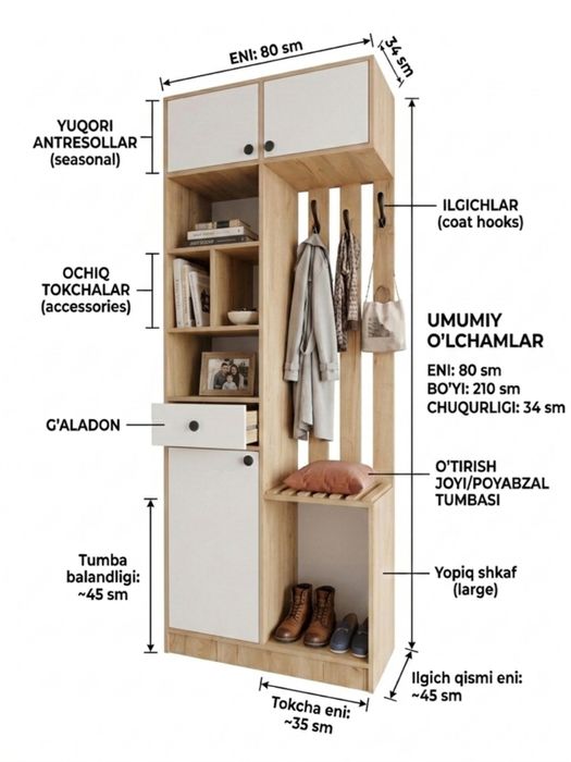 Шкаф для прихожей