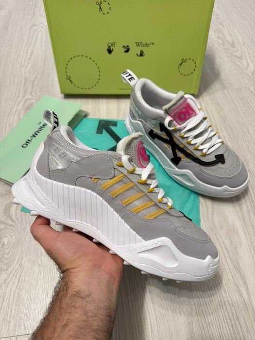 Adidasi OFF White Odsy 1000 | Gri-alb Adidasi Baieti |Fete Model Nou