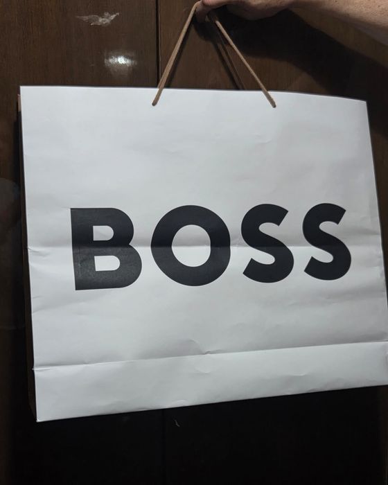 Мужская кожаная куртка BOSS (оригинал)