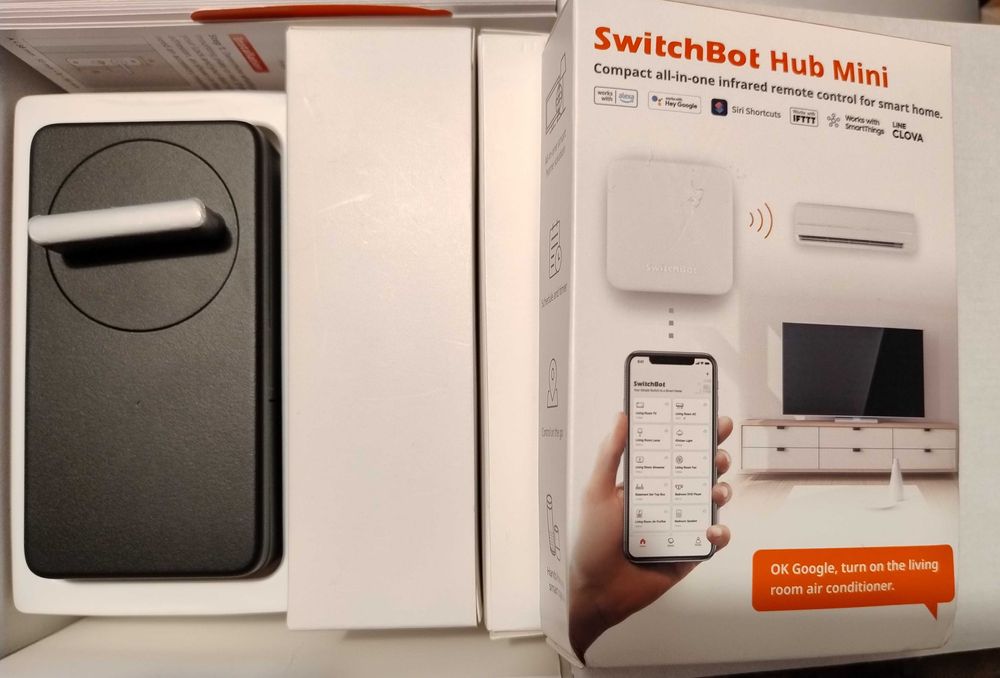 Ключалка за врата SwitchBot Lock комплект със SwitchBot Hub Mini