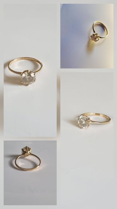 Inel cu diamant NATURAL stralucire pura, 1,72C,aur 18K,Round Brilliant