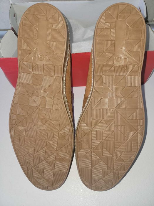 Pantofi mocasini loafers barbati piele caprioara maro 44 29cm interior noi