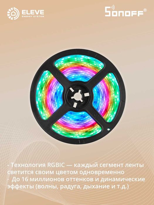 Умная светодиодная лента Sonoff L3 Pro Wi-Fi | L3-5M-P