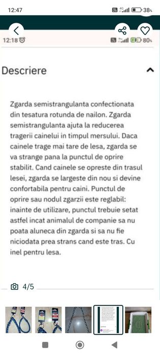 zgarda Trixie ptr caini