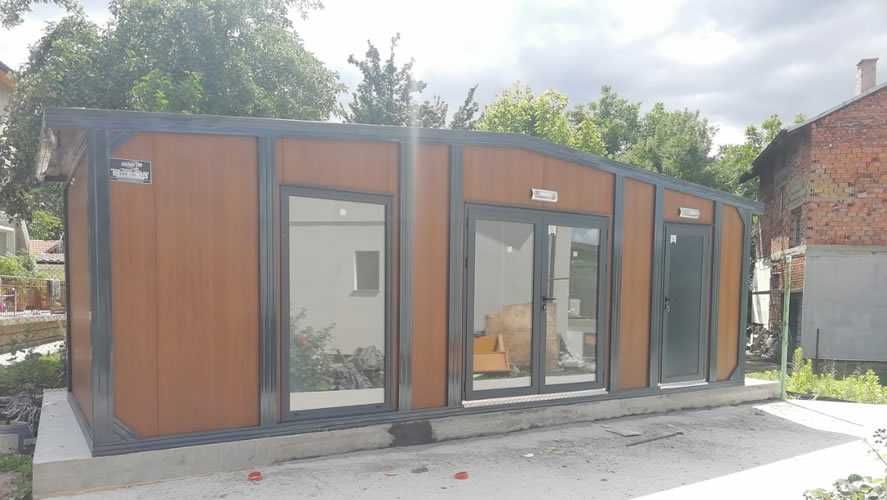 Casa Modulara si Garaje Auto din structura metalica si panou sandwich