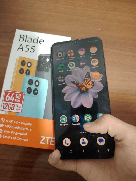 ZTE Blade A55 smartfoni sotiladi, juda yaxshi holatda!
