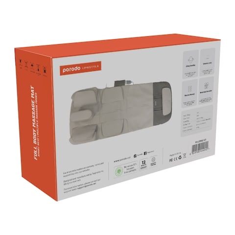 Массажный матрас Porodo LifeStyle, массажный коврик для всего тела