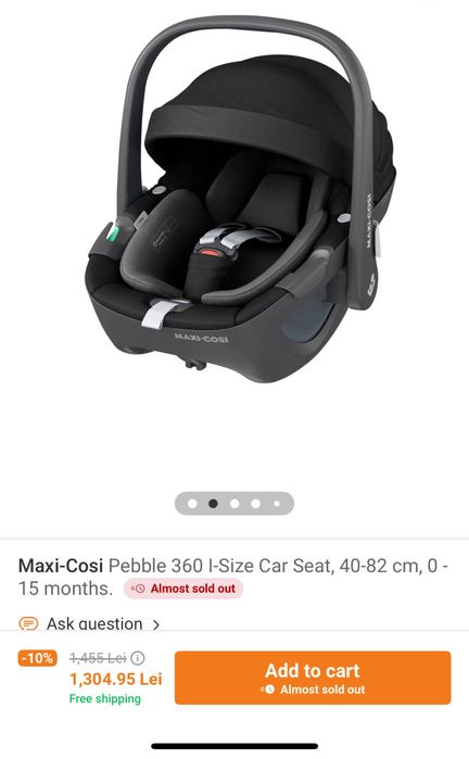Scoica auto Maxi-Cosi