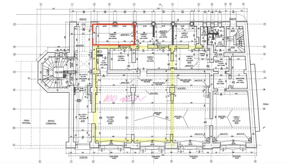 Spatiu parter, sursa apa in el, 13mp, centru, Cuza Voda