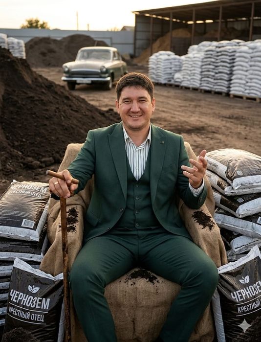 Чернозем в мешках