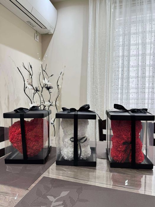 НОВО! Специален подарък за Свети Валентин - Мече от рози