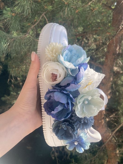 Nike air force one custom flower
