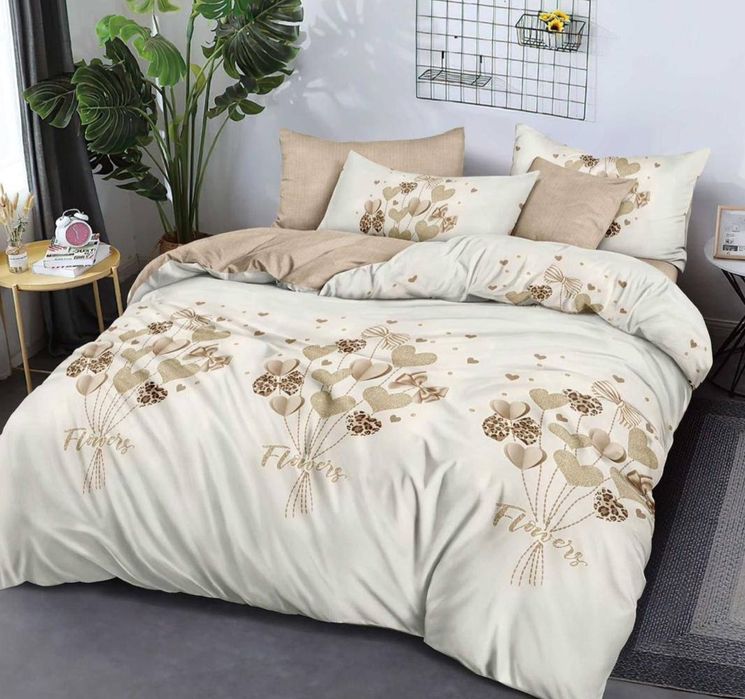 Lenjerue de pat finet 6 piese cu cearceaf pe elastic