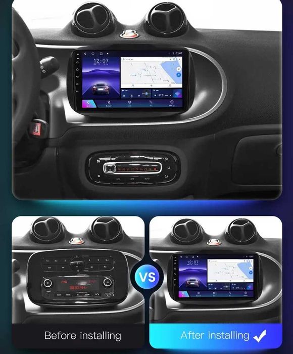 Мултимедия за Mercedes Benz Smart Forfour Fortwo Навигация Android GPS