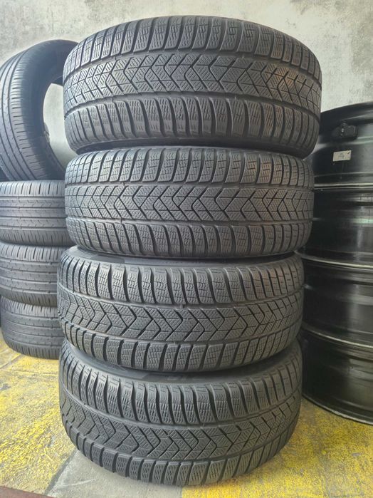 4 ROTI Jante + Anvelope Aliaj - 5x112 245/45/18 - PIRELLI IARNA - CA NOI - DOT 2023 DEMO Showroom 2023 OEM VW Passat Arteon Skoda Seat