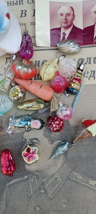 Ёлочные игрушки винтаж ретро антураж