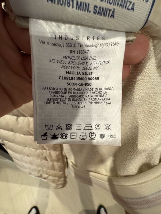 Vesta Moncler Maglia