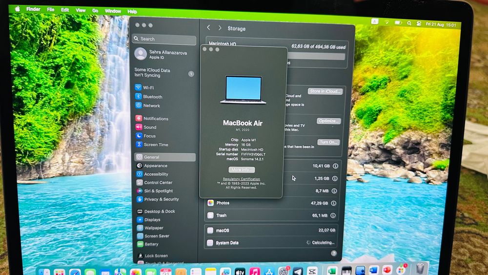 Macbook M1 air 13.3   16/512