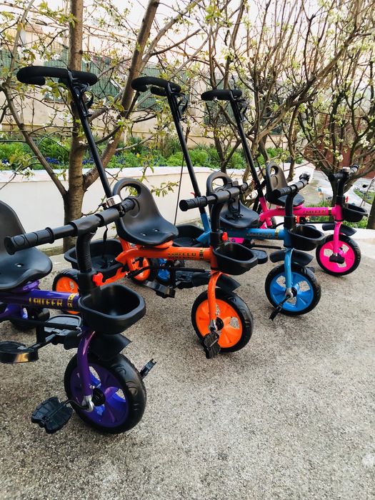 Mini Triciclete pentru copii cu maner parental