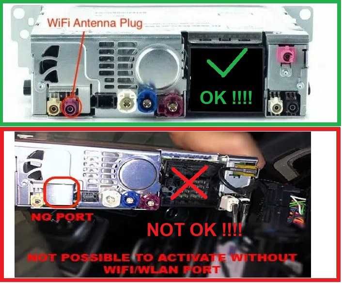 Antena Wireless BMW NBT NBT EVO ID4 ID5 ID6 EntryNAV2 retrofit CARPLAY