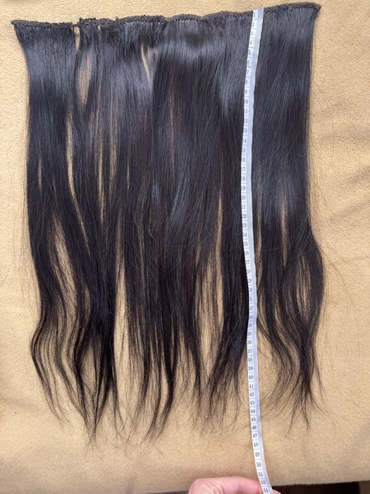 Естествена коса тъмно кафяво