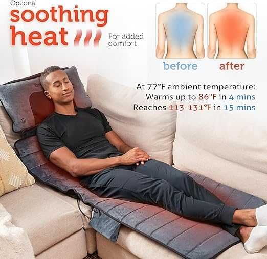 Отопляема масажна постелка Comfier CF-3603U с шиацу възглавница
