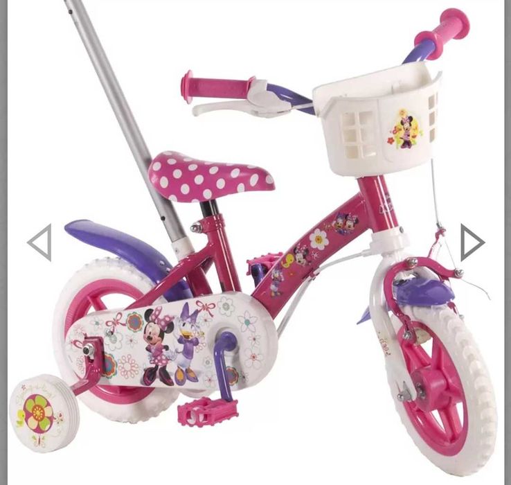 Детски велосипед с родителски контрол Мини Маус 10"