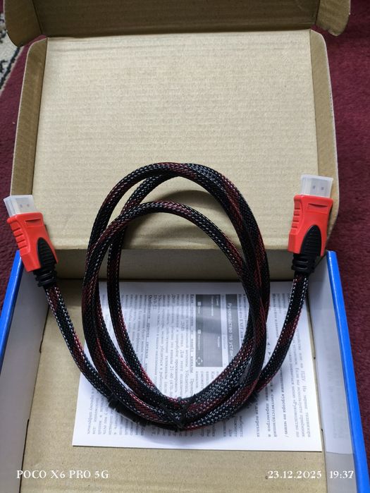 Кабель HDMI 1.5 метра новый.