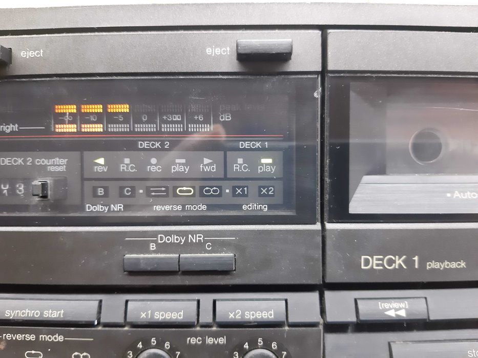 Technics Stereo Double Casette Deck RS-TR255