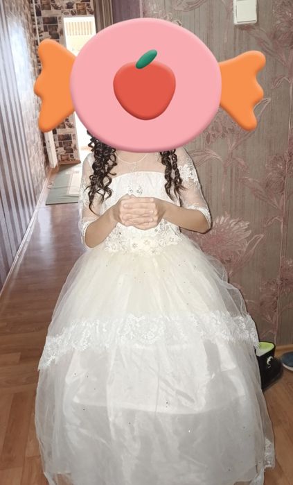 Бальное платье для девочки размен подойдёт от 7-9 лет