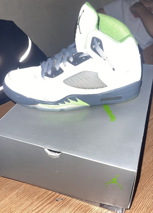 Jordan 5 ,,Retro Grean Bean” Reflectorizantii