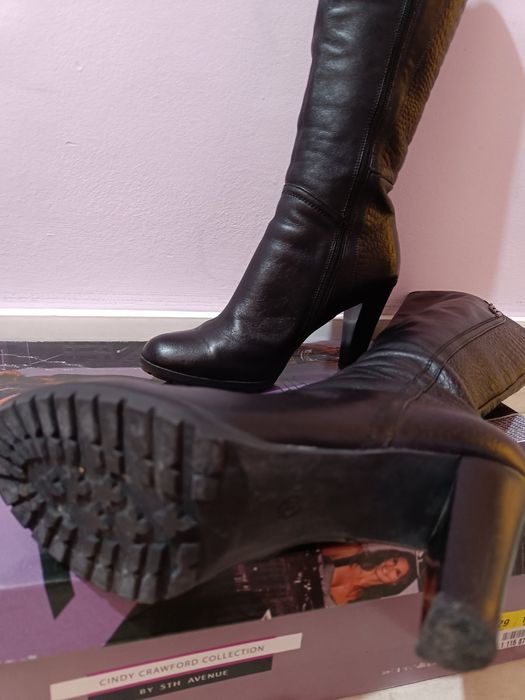 Дамски ботуши от естествена кожа, номер 38