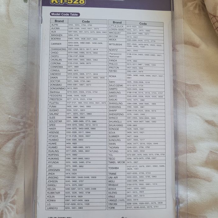 Пульт на кондиционер