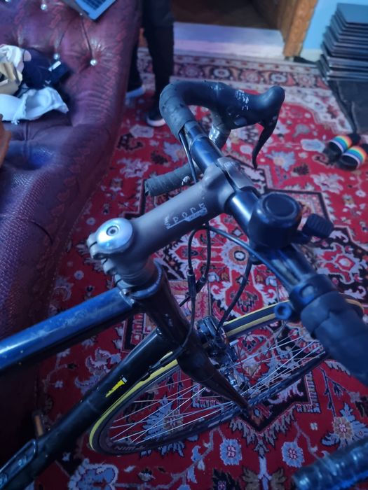 Bicicleta birou sau excursie cursiera roti subțiri furca carbon