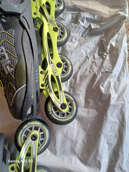 Ролери Fila цвят лайм