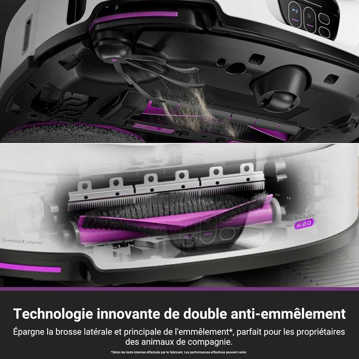 Прахосмукачка Робот Eureka J15 Max Ultra Сухо и Мокро Почистване 22000 Pa, Измиване с 80°C, Станция)