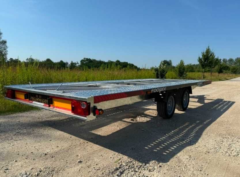 Trailer transport auto, drept, 4,5-5 metri, MMA 2700 kg