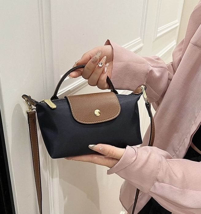 Мини-сумка Longchamp нейлон синий