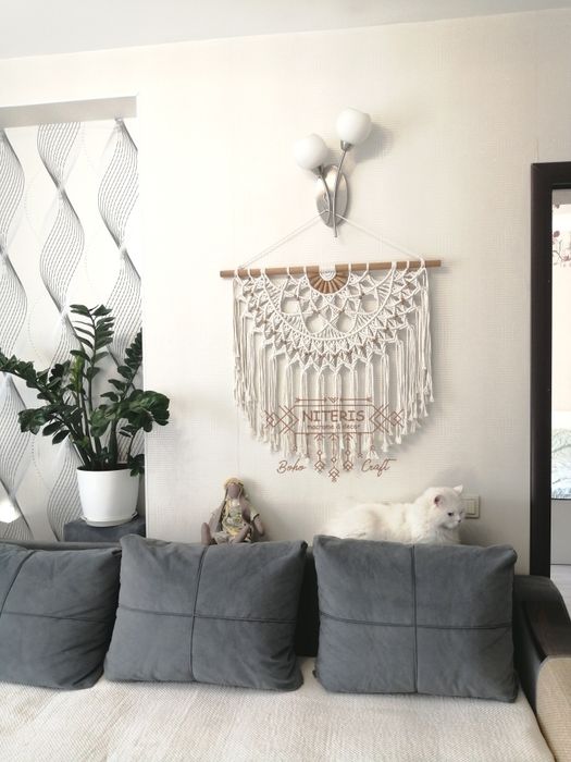 Бохо макраме панно