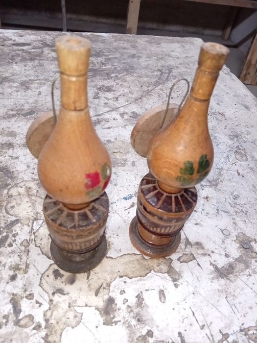 Suporturi pentru lumânări lemn masiv,Italia