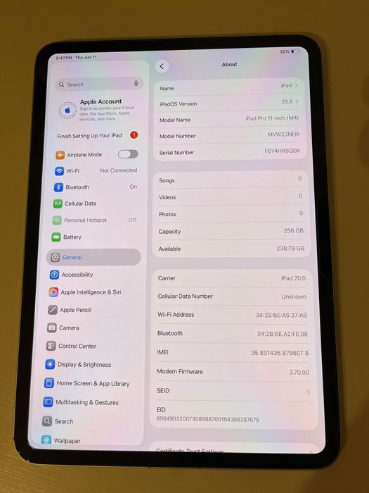 Ipad pro-11 M4 wifi+cellular 256gb Focsani • OLX.ro