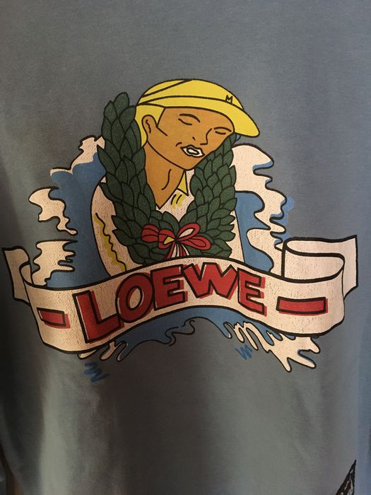 Памучна блуза Loewe